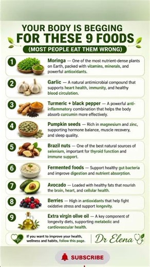 9 nutrient-rich foods your body will thank you for