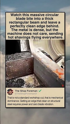 MASSIVE SAW VS STRUCTURAL STEEL