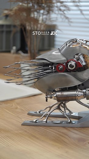 Handmade art always has extra soul -Metal Manta Ray. #stodeer #metalmodel #steampunk #giftideas #fyp #3dpuzzle #unboxing #relaxing | stodeer.official