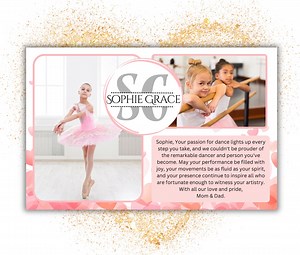 Dance Recital Ad Template Half Page | Dance Recital Program Ad Template | Editable Dance Recital Ad | Girl Recital Gift | Yearbook Tribute - Etsy