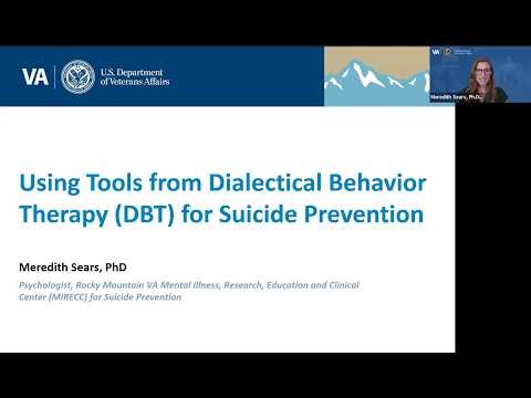 CDP Presents: Using Tools from Dialectical Behavior Therapy for Suicide Prevention