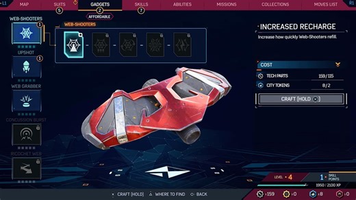 Best gadgets you should upgrade first in Marvel’s Spider-Man 2