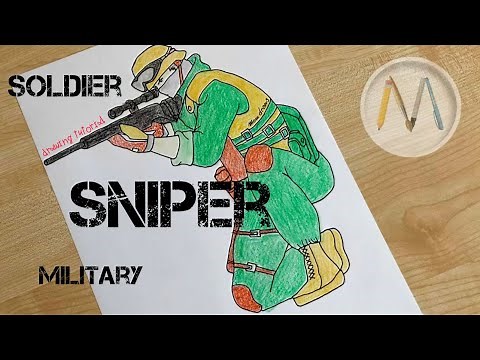 How to draw a soldier sniper
