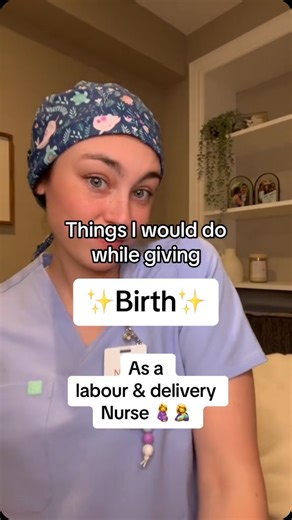 Things I would do while giving birth as a labour & delivery nurse 🤱🤰 Cannot be taken as medical advice & remember everybody will have different birthing wishes, these are simply some of the ones I would choose! And your wishes might change when you are actually in labour (mine might too). #birth #birthplan #postpartum #epidural #momtobe #baby #newborn #pregnant #pregnancy #momtobe #labour #laboranddeliverynurse #laboranddelivery #nurse #doula #midwife #obgyn #vitamink #newbornvitamink #skintos