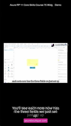 Axure RP 11 Core Skills Course 75 Widg Demo