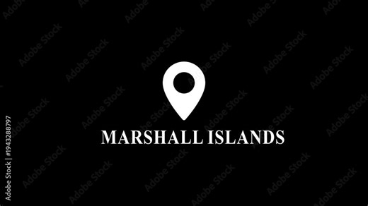 Marshall Islands Location Map Pin Text Black Background Travel Geography location geography tourism