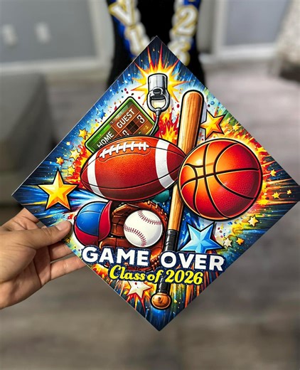 Sports Graduation Cap Topper - Etsy