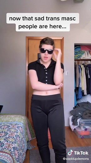 a sports bra or binder ONLY #foryoupage#lgbt#trans#gay#ftm#afab#queer#OwnTheCurve#tiktokcovers#DoTheScotts#cursedimages#AerieREALPositivity#tiktokdiy