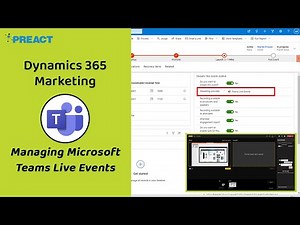 Run Webinars With Microsoft Teams Live Events and Dynamics 365 Marketing