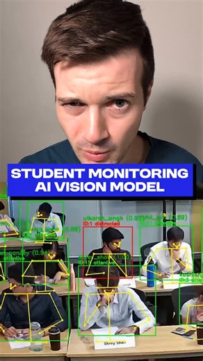 Runtime on Instagram: "This AI model tracks student attention in class. It's Friday y'all! Here's what the last 24 hours in Indian tech looked like. Firstly, Guardex AI built an AI model to monitor student attention and teacher effectiveness in classrooms. Secondly, Sand Falcon's machine was used to clean Marina Beach in Chennai. Thirdly, Tarun Sridharan, founder of Odd Compass, dropped the trailer for a new narrative-driven RPG set in India, Rakshasa."