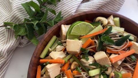 Silken tofu and soba noodle salad recipe