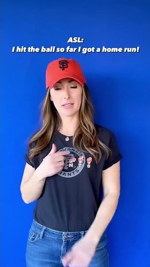 Baseball Signs (ASL)- Learn how to use the signs “hit” and “home run” in a sentence