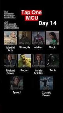 MCU build a character filter (Day 14)