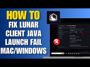 How To Fix Lunar Client Java Launch Fail Mac/Windows (New Easy Methods)