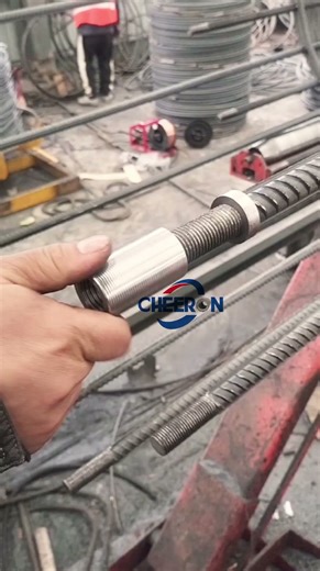 Cheeron Rebar Thread Rolling Machine #rebarmachine #constructionmachinery #steelbars #rebarcoupler