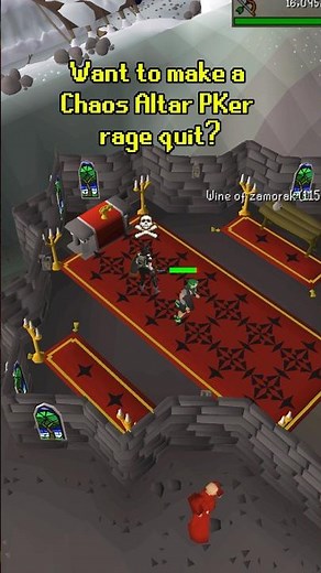 Tired of PKers at the Chaos Altar? #osrs #oldschoolrunescape #runescape