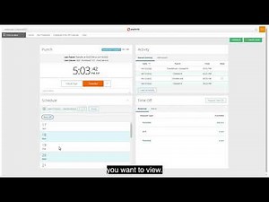 Paylocity Employee Viewing Your Schedule - Veloz