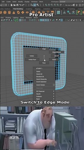 Noob vs Pro Artist 3D: How to Make a Perfect Round Shape in Maya #mayatutorial #3dtips #shorts