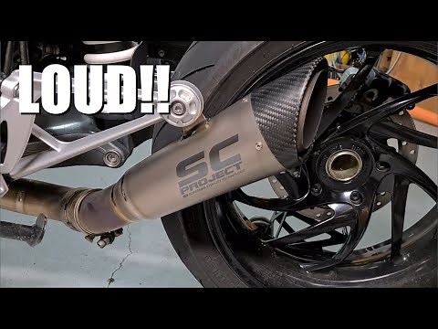 Crazy loud R Nine T exhaust.