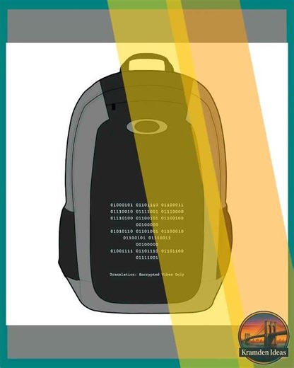 Encrypted Vibes Only Binary Code Backpack