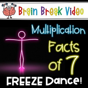 Multiplication Freeze Dance - Facts of 7