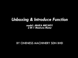 Unboxing & Function introducing of MAKA MKLW01 2 IN 1 Moisture Meter