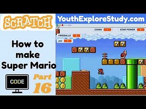 Scratch Mario Pt.16 (E16) - 🎮 How to Code Super Mario Games in Scratch | Scratch 3.0 Game Tutorial