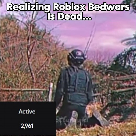 Realizing Roblox Bedwars Is Dead. #robloxbedwars #robloxbedwarsclutch