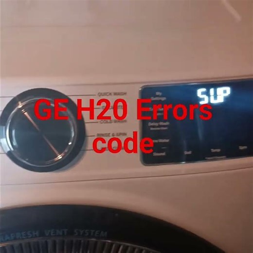 Ge washer Frontload H20 errors code #quickdrying #dryerrepair #gasrange #gewasher #fix #lgwashing