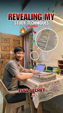 Revealing my study techniques 🔥🚨 | #shorts #studyvlog #minivlogclass12 #trending #studentlife