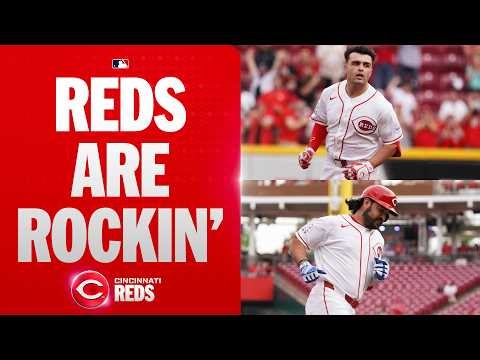 BACK TO BACK! Sal Stewart and Eugenio Suárez hit back-to-back HRs to put the Reds up EARLY! 🤯🔥