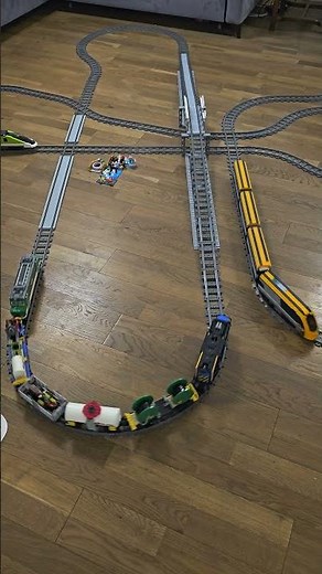Perfect LEGO bridge run! 60052, 60198, 60337 and 60197 in action