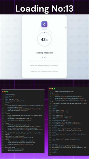 Professional Loading Screen Every Business Needs 💼✨#coding #programming#htmlcss#webdesign#javascript