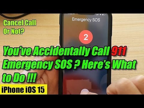 What To Do When You've Accidentally Called 911 Emergency SOS on iPhone iOS 15 !!!!!