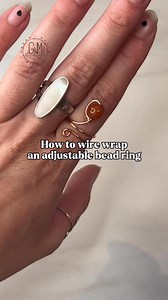 8.5K views · 172 reactions | How to wire wrap an adjustable bead ring...