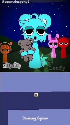Sky singing bad apple 🙄 / (incrediboxsprunki) Squaro the Bouncing Square - ‪@countriespony2‬