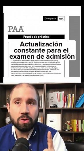 ¿Qué opciones tengo si la Prueba Práctica que te da el College Board 📊 no se actualiza con las modificaciones del examen 📝 cada semestre? | Profe Luis Conchas