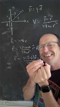Electric Field due to a #dipolemoment - 2 different #physics calcs