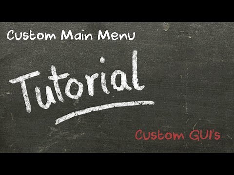 Tutorial Series - Minecraft - Custom Main Menu - Custom GUI's