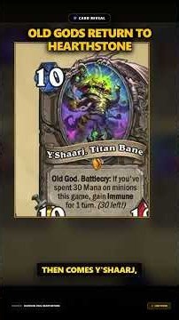 ALL 4 OLD GODS RETURN TO HEARTHSTONE! (Yogg Takes Your Turn!) 🐙👁️ #shorts