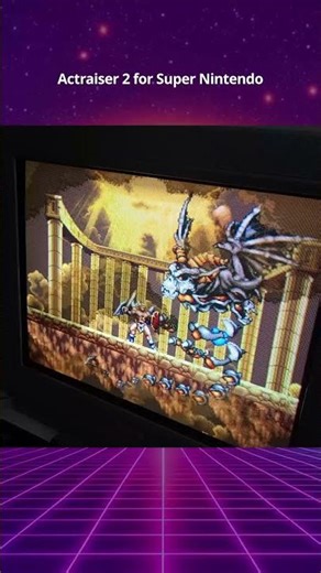 Actraiser 2 for SNES, running on SNES9X GX for Wii