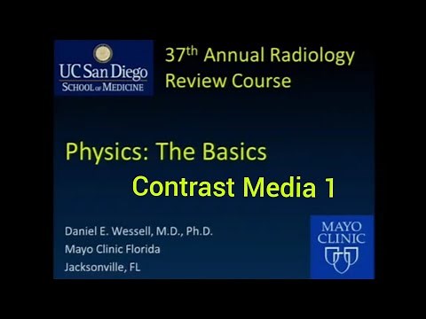 Radiographic Contrast media part 1