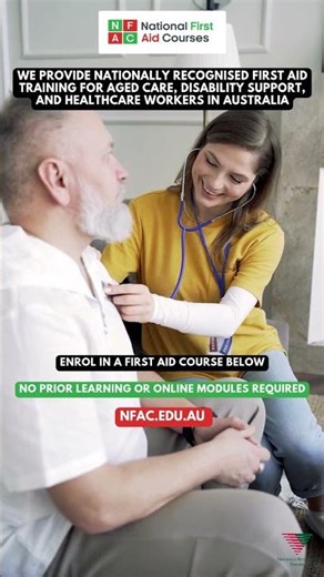 First Aid course for aged care, disability support, or healthcare Australia 2026