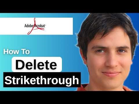 How To Delete Strikethrough With Adobe Acrobat