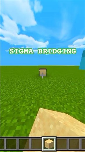 Minecraft Fastest Bridging Method Ever 😱🔥 #Minecraft #Bridging #GamingShorts