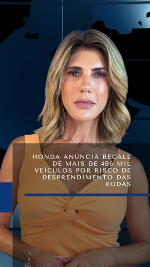 HONDA ANUNCIA RECALL DE MAIS DE 406 MIL VEÍCULOS POR RISCO DE DESPRENDIMENTO DAS RODAS *Esse conteúdo foi gravado às 5pm🇺🇸 e poderá sofrer alterações de atualizações posteriores Honda anunciou o recall de 406.290 veículos do modelo Civic, fabricados entre 2016 e 2021, devido a um defeito de fabricação que pode levar as rodas a se soltarem durante a condução, aumentando o risco de acidentes. A informação foi divulgada em 6 de novembro pela Administração Nacional de Segurança no Tráfego Rodoviár