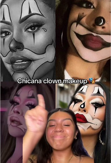 Chicana Clown Makeup Tutorial for a Fun Halloween Look