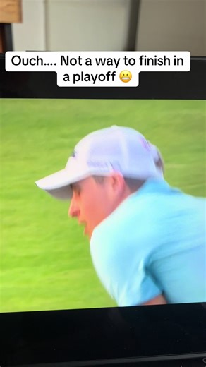 Callum hill in a playoff in Bahrain, out of bounds followed by a shank into the tv screen and into water, feel for him