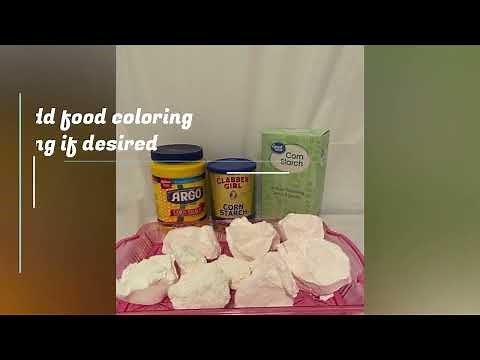 How to Make Cornstarch Chunks Step by Step