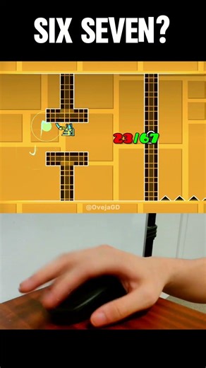 67 Clicks Challenge VS NO BATIDÃO in Geometry Dash! #shorts